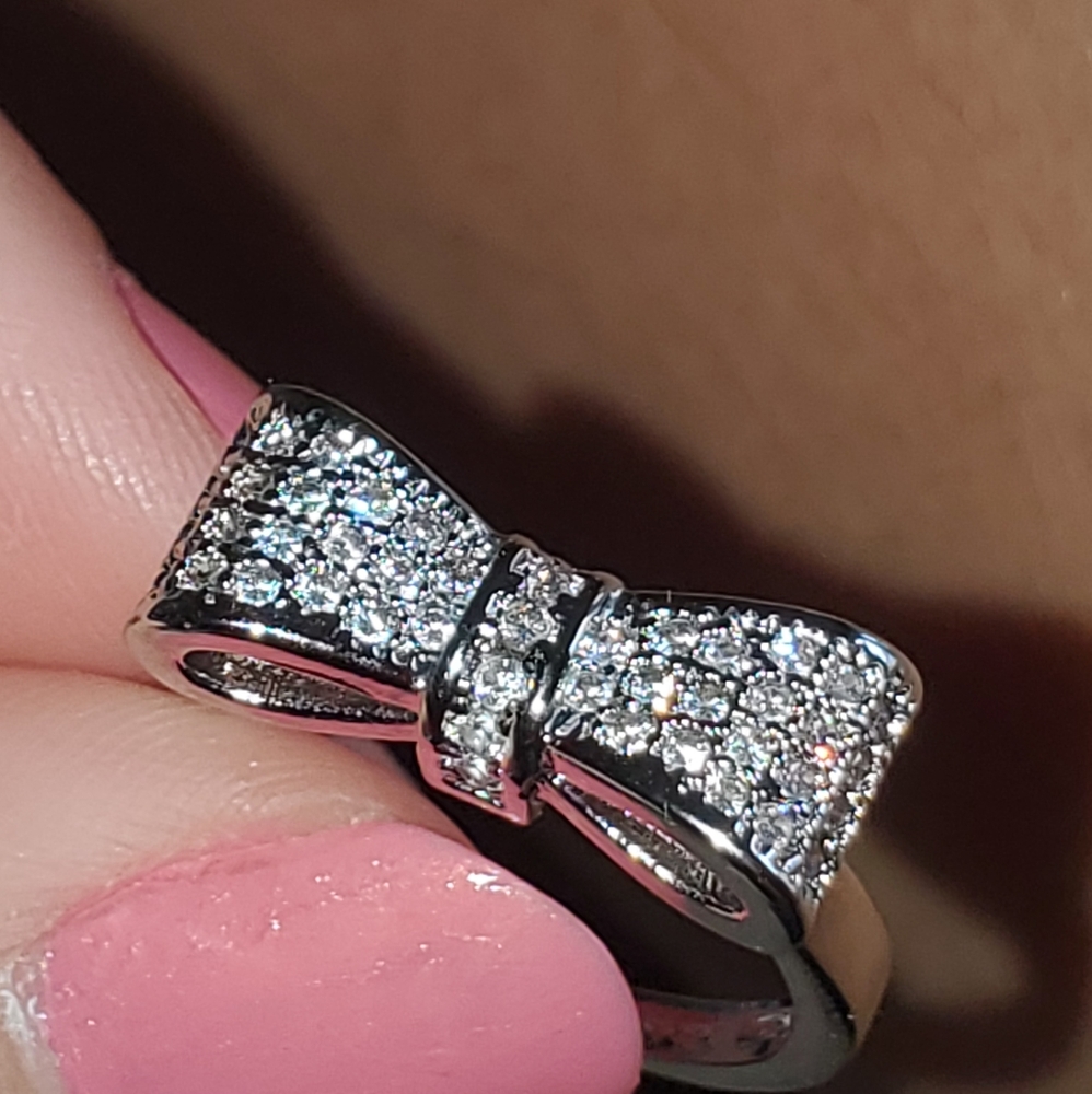 Size 7 Bow Ring 925 Sterling Silver
